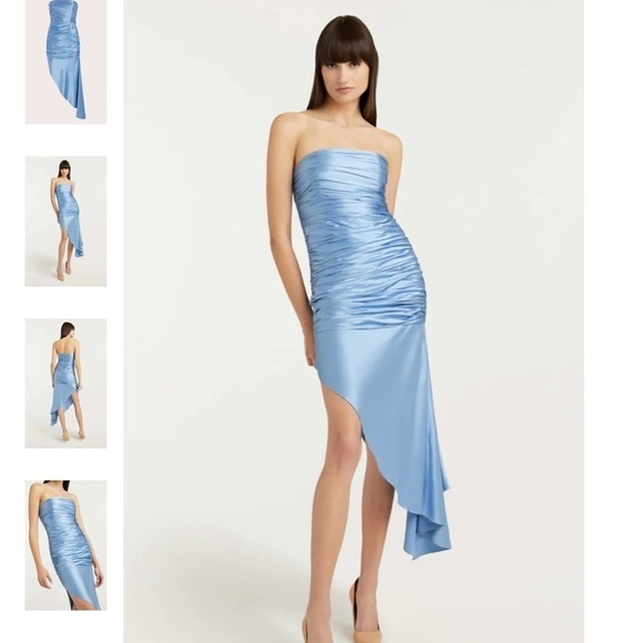 Cinq a Sept ELIZA Strapless Silk DRESS - Picture 1 of 10